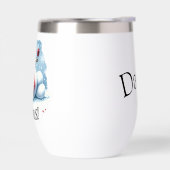 Hoera Grappige Sneeuwman Drink Wijn gepersonalisee (Links)