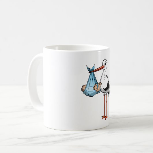 Hoera het is een jongen koffiemok (Voorkant links)