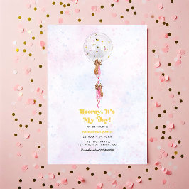 Hoera, het is mijn dag! Minimaal verjaardagsfeestj Kaart