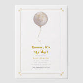 Hoera, het is mijn dag! verjaardagsfeestje vellum uitnodigingen (Voorkant)