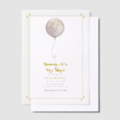 Hoera, het is mijn dag! verjaardagsfeestje vellum uitnodigingen (Offset)