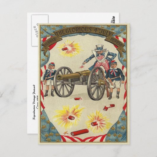 Hoera, hoera briefkaart (Voorkant / Achterkant)