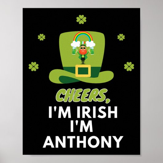 Hoera, ik ben Iers, ik ben Anthony Poster (Voorkant)