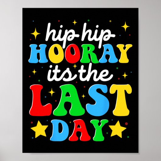 Hoera is de laatste dag van het Afstuderen op scho Poster (Voorkant)