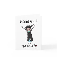 Hoera, je hebt het gedaan Afstuderen Kaart
