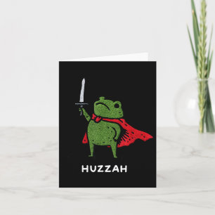 Hoera Kikker Ridder Grappig Zwaard Meme Citaat Kaart