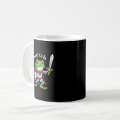 Hoera Kikker Ridder Grappig Zwaard Meme Citaat Mid Koffiemok (Voorkant links)