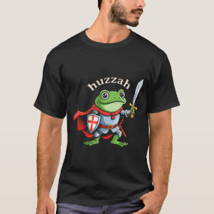 Hoera Kikker Ridder Grappig Zwaard Meme Citaat Mid T-shirt