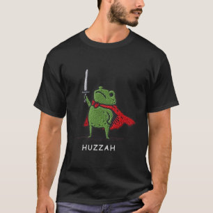 Hoera Kikker Ridder Grappig Zwaard Meme Citaat T-shirt