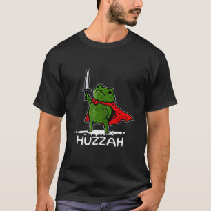 Hoera Kikker Ridder Grappig Zwaard Meme Citaat T-shirt