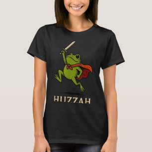 Hoera Kikker Ridder Grappig Zwaard Meme Citaat T-shirt