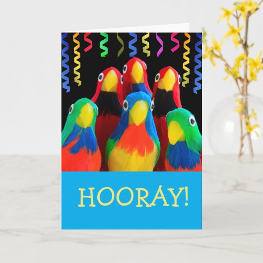 Hoera Laatste Chemo Dag Kaart (Gele Bloem)