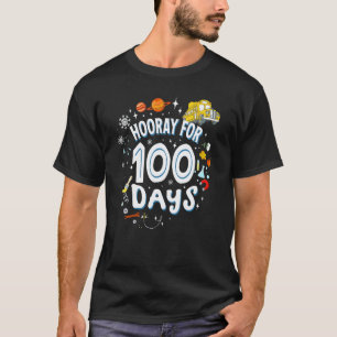 Hoera voor 100 dagen 100e dag Leerlingen Leraar T-shirt