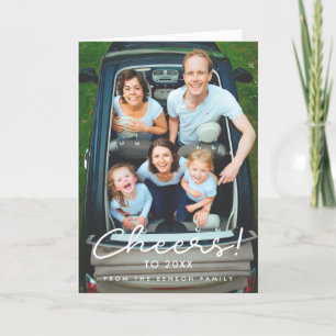 Hoera voor 2025: een eenvoudig nieuwjaar feestdagen kaart