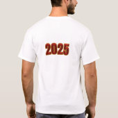 "Hoera voor 2025!" T-shirt (Achterkant)
