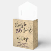 Hoera voor 50 jaar  gunstbox bedankdoosjes (Geopend)