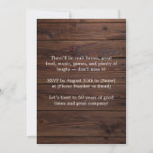 Hoera voor 50 jaar! Verjaardag tot in de perfectie Kaart (Achterkant)