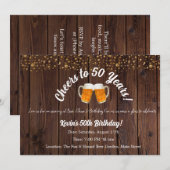 Hoera voor 50 jaar! Verjaardag tot in de perfectie Kaart (Voorkant / Achterkant)