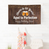 Hoera voor 50 jaar! Verjaardag tot in de perfectie Spandoek (Insitu)