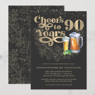 Hoera voor 90 jaar   Milestone verjaardagsfeestje Kaart