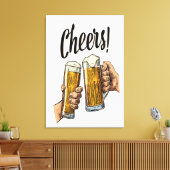 Hoera voor alle jaren canvas afdruk (Insitu (Woonkamer))