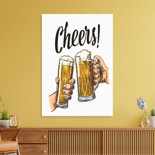 Hoera voor alle jaren canvas afdruk (Insitu (Woonkamer))