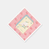 Hoera voor Bird Bam Mahjong Paper Napkin Servet (Hoek)