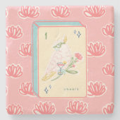 Hoera voor Bird Bam Mahjong Stenen Onderzetter (Voorkant)