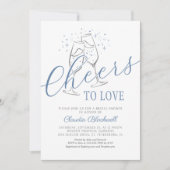 Hoera voor Blue Silver Vrijgezellenfeest Kaart (Voorkant)