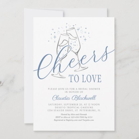 Hoera voor Blue Silver Vrijgezellenfeest Kaart (Voorkant)