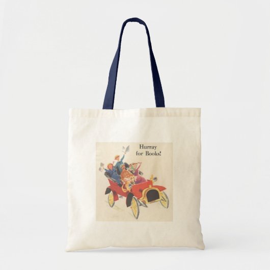 Hoera voor boeken tote bag (Voorkant)