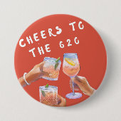 Hoera voor de 620 ronde button 7,6 cm (Voorkant)