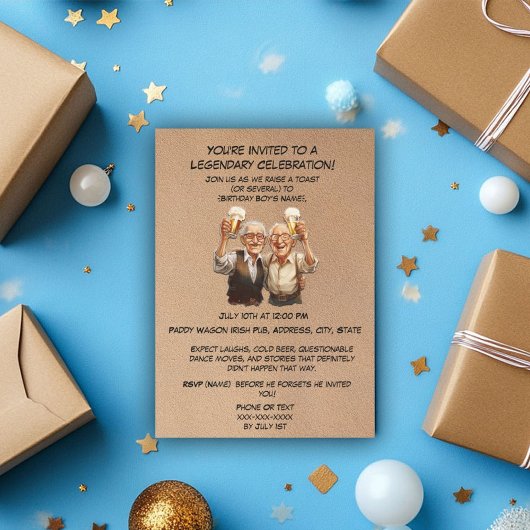 Hoera voor de jaren! Grappige oude Man verjaardag Kaart