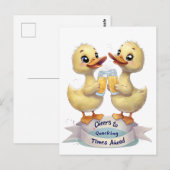 Hoera voor de kwakzalvende tijden briefkaart (Voorkant / Achterkant)