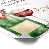 Hoera voor de liefde Blush Pink Vrijgezellenfeest  Poster (Hoek)