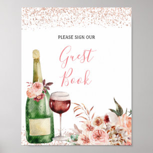 Hoera voor de liefde Blush Pink Vrijgezellenfeest Poster
