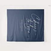 "Hoera voor de liefde" Huwelijksachtergrond Wandkleed (Voorkant (horizontaal))