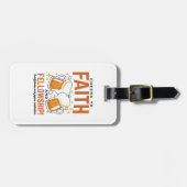 Hoera voor Faith & Fellowship - Oktoberfest T-shir Bagagelabel (Voorkant horizontaal)