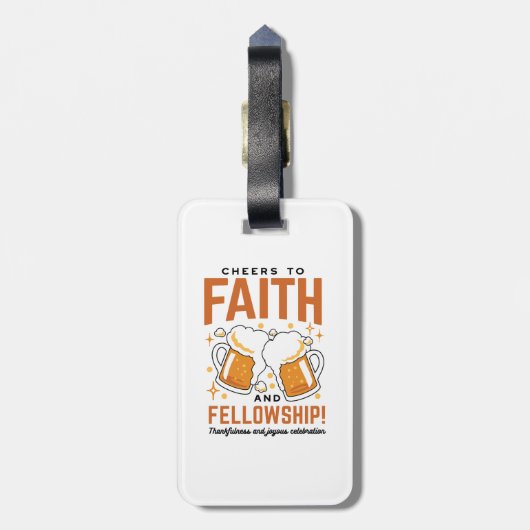 Hoera voor Faith & Fellowship - Oktoberfest T-shir Bagagelabel