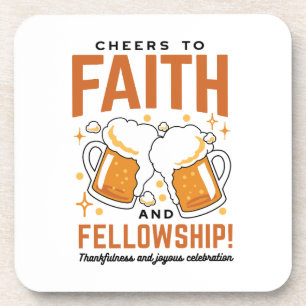 Hoera voor Faith & Fellowship - Oktoberfest T-shir Bier Onderzetter