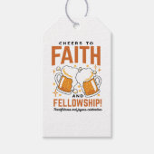 Hoera voor Faith & Fellowship - Oktoberfest T-shir Cadeaulabel (Voorkant)