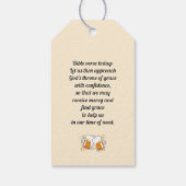 Hoera voor Faith & Fellowship - Oktoberfest T-shir Cadeaulabel (Achterkant)