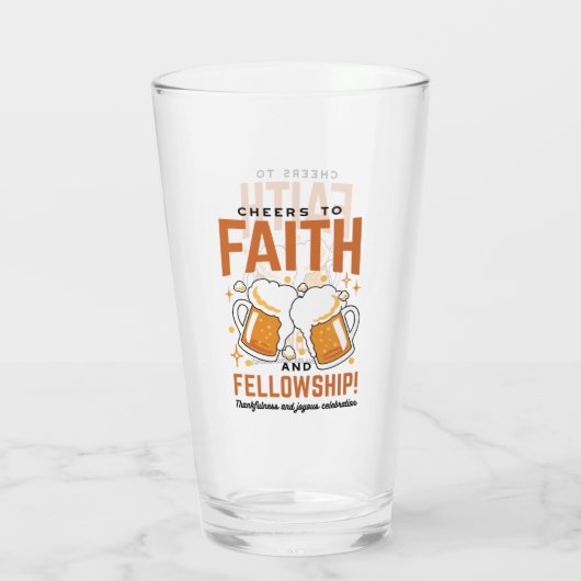 Hoera voor Faith & Fellowship - Oktoberfest T-shir Glas (Achterkant)