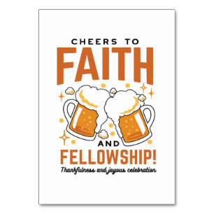 Hoera voor Faith & Fellowship - Oktoberfest T-shir Kaart