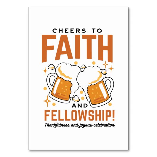 Hoera voor Faith & Fellowship - Oktoberfest T-shir Kaart (Voorkant)