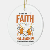 Hoera voor Faith & Fellowship - Oktoberfest T-shir Keramisch Ornament (Links)