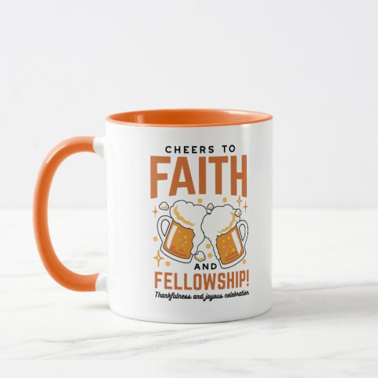 Hoera voor Faith & Fellowship - Oktoberfest T-shir Mok (Links)
