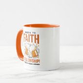 Hoera voor Faith & Fellowship - Oktoberfest T-shir Mok (Voorkant links)