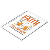 Hoera voor Faith & Fellowship - Oktoberfest T-shir Notitieboek (Linkerzijde)