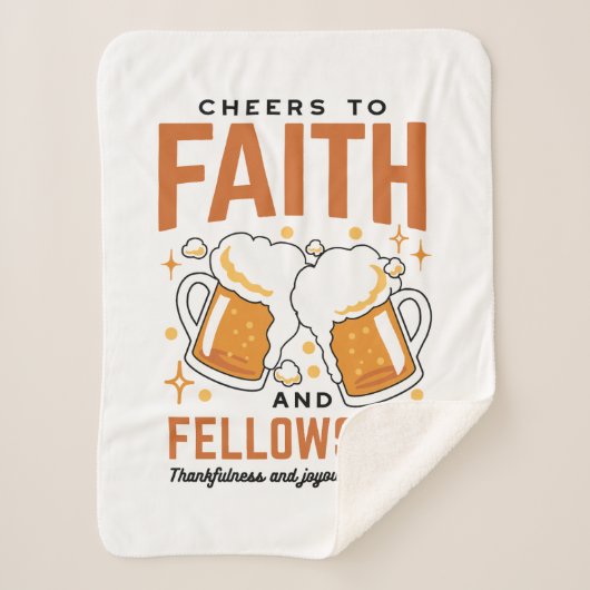 Hoera voor Faith & Fellowship - Oktoberfest T-shir Sherpa Deken (Voorkant)